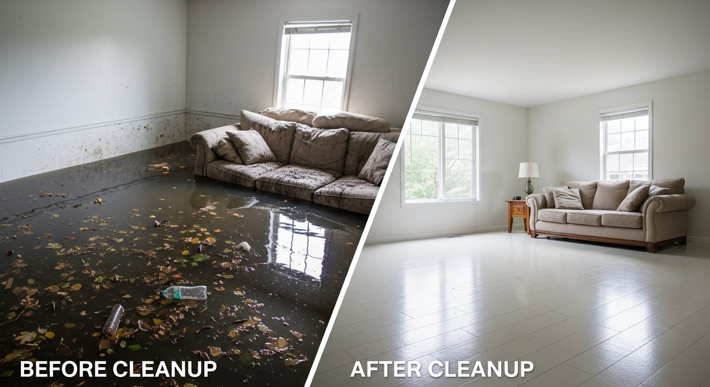 Leak Detection in North Miami Beach, FL before and after cleanup
