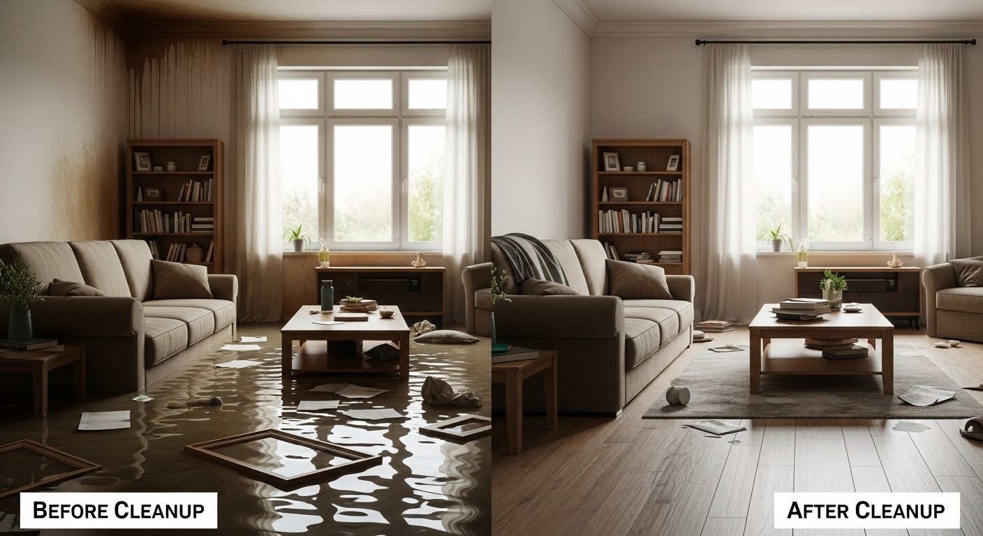 Industrial Drying Services in North Miami Beach, FL before and after cleanup