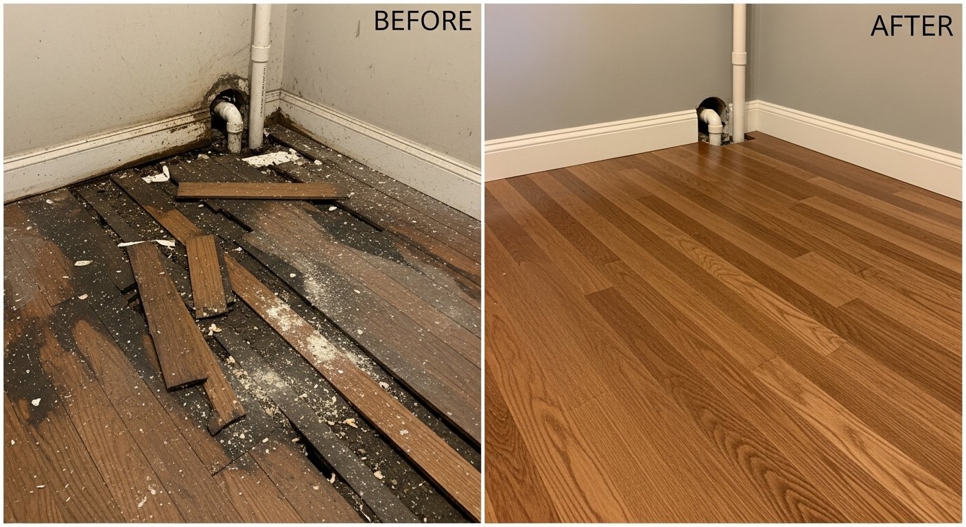 Cabinet Swelling Water Damage photo