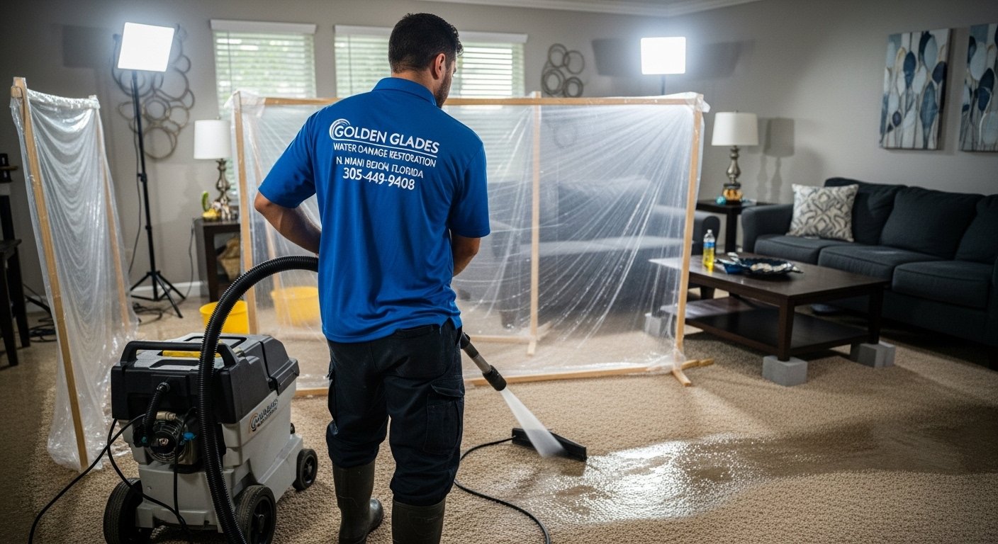 Sewage Cleanup in North Miami Beach, FL crew working in North Miami Beach