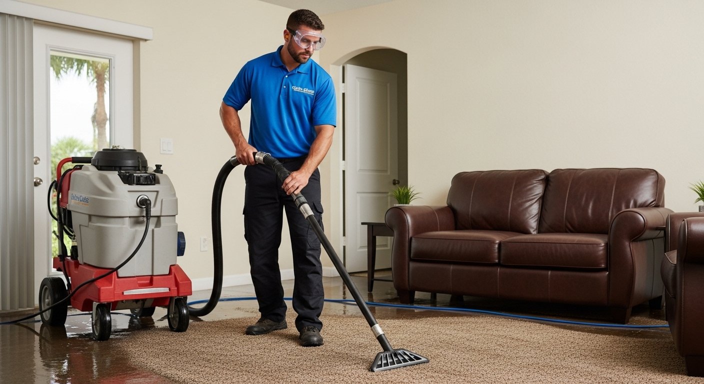 Flood Damage Cleanup in North Miami Beach, FL crew working in North Miami Beach