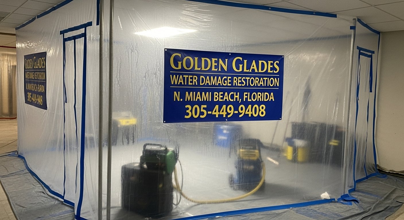 Data Center Water Damage Recovery in North Miami Beach, FL crew working in North Miami Beach